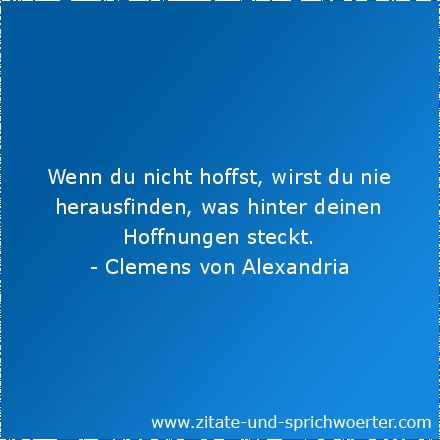 Zitate zum Thema Hoffnung